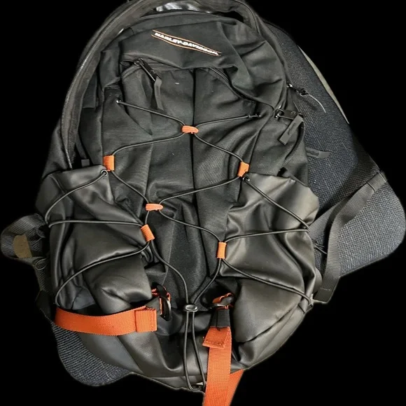 Harley-Davidson Black Backpack with Orange Highlights - Picture 1 of 8